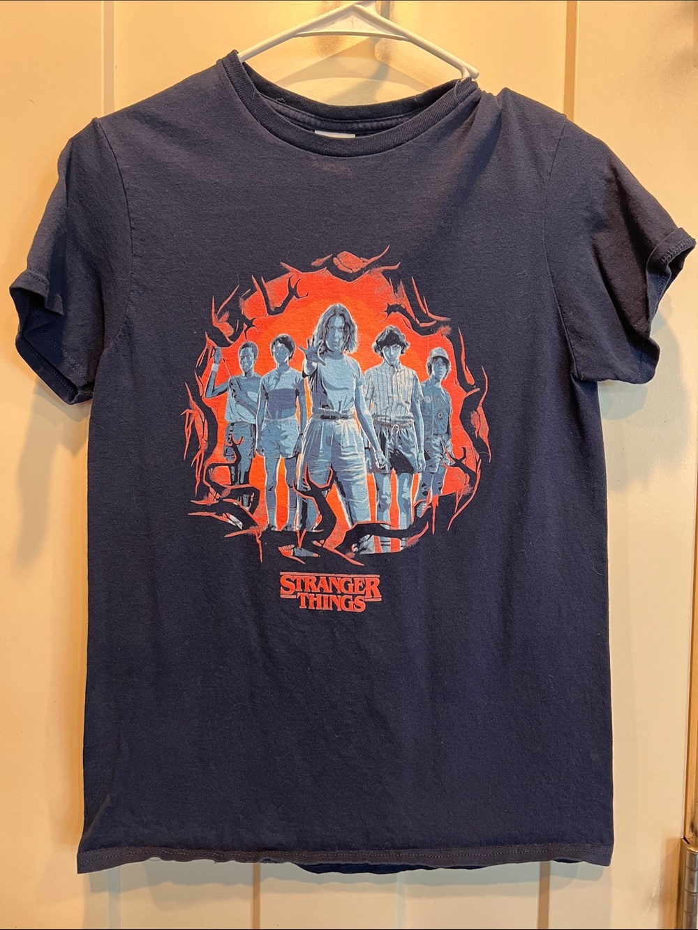 Stranger Things Short-Sleeve Graphic Tee - Navy